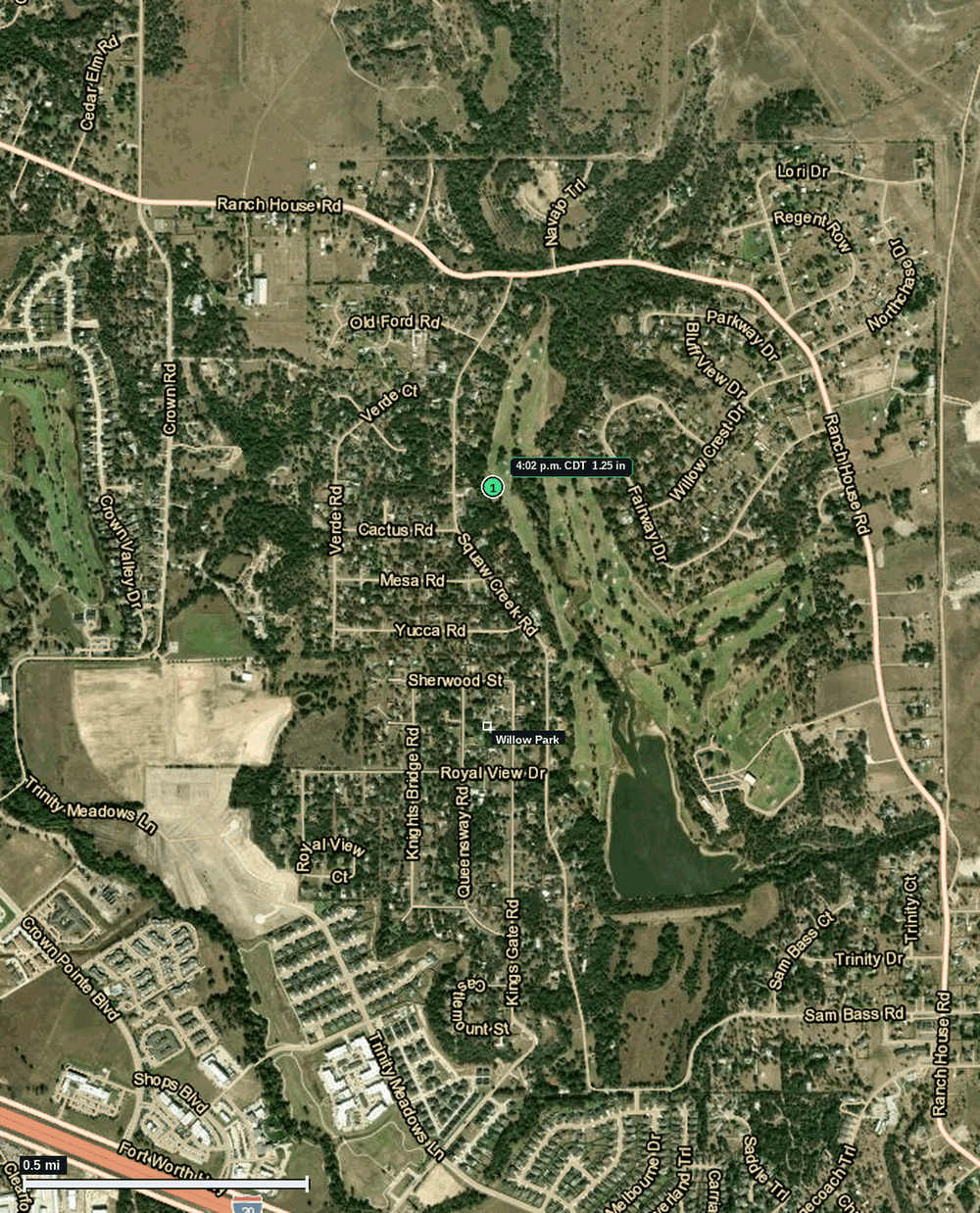 Willow Park, TX: 1.25 in hail (half dollar) – 28 May 2026