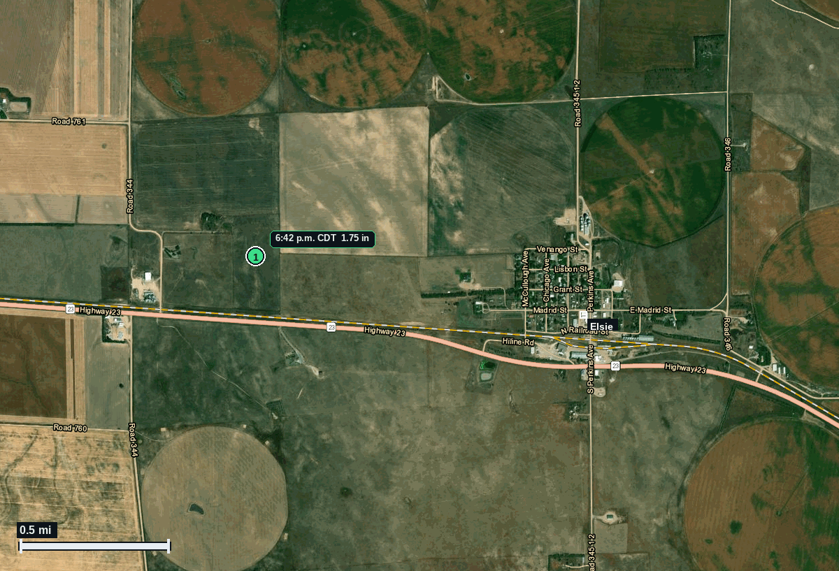 Elsie, NE: 1.75 in hail (golf ball) – 30 May 2026