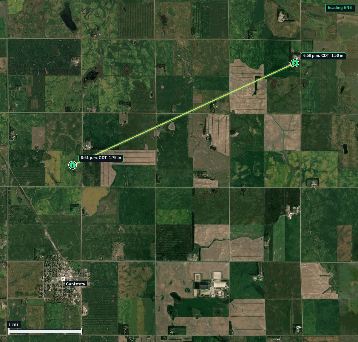 Canistota, SD: 1.75 in hail (golf ball) – 31 May 2026