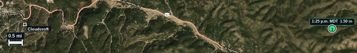 Cloudcroft, NM: 1.50 in hail (ping pong) – 2 Jun 2026