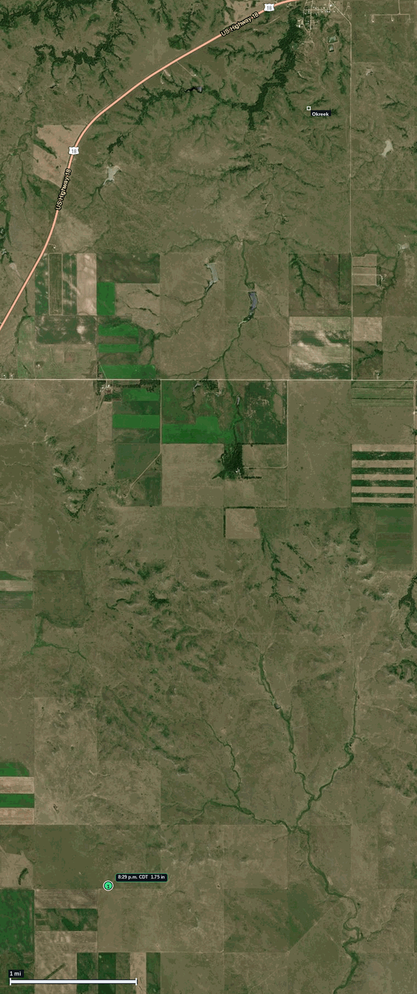 Okreek, SD: 1.75 in hail (golf ball) – 2 Jun 2026