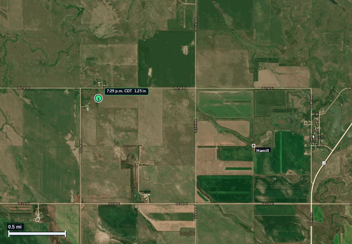 Hamill, SD: 1.25 in hail (half dollar) – 3 Jun 2026