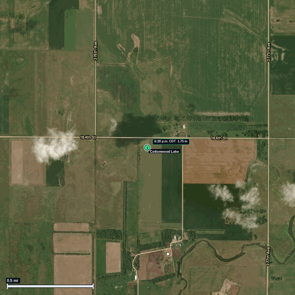 Cottonwood Lake, SD: 1.75 in hail (golf ball) – 4 Jun 2026