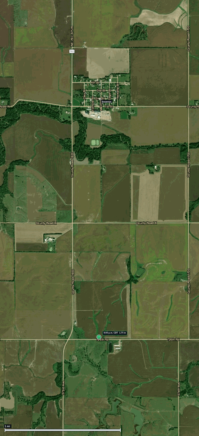 Swanton, NE: 1.75 in hail (golf ball) – 5 Jun 2026