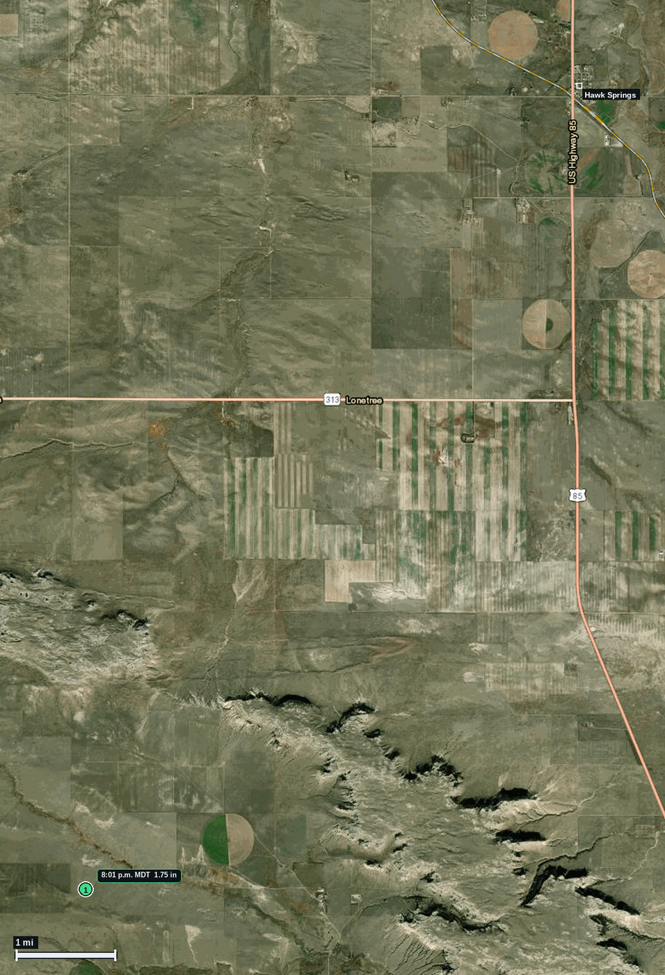 Hawk Springs, WY: 1.75 in hail (golf ball) – 8 Jun 2026