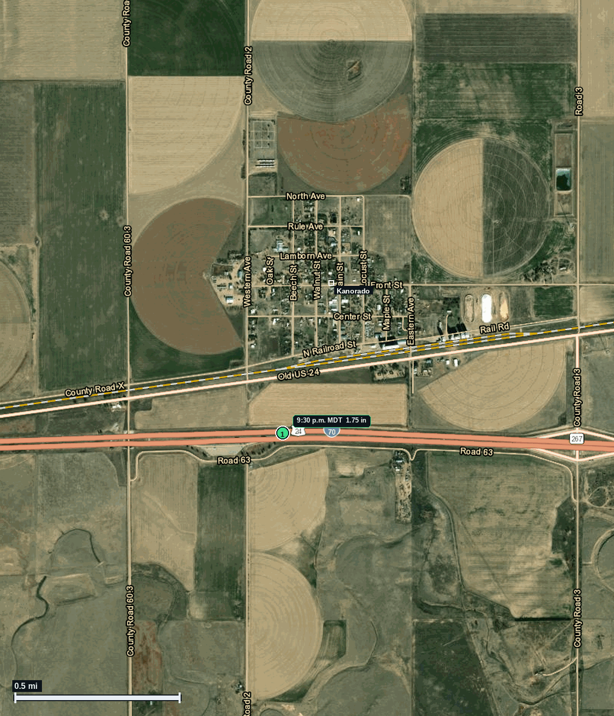 Kanorado, KS: 1.75 in hail (golf ball) – 8 Jun 2026