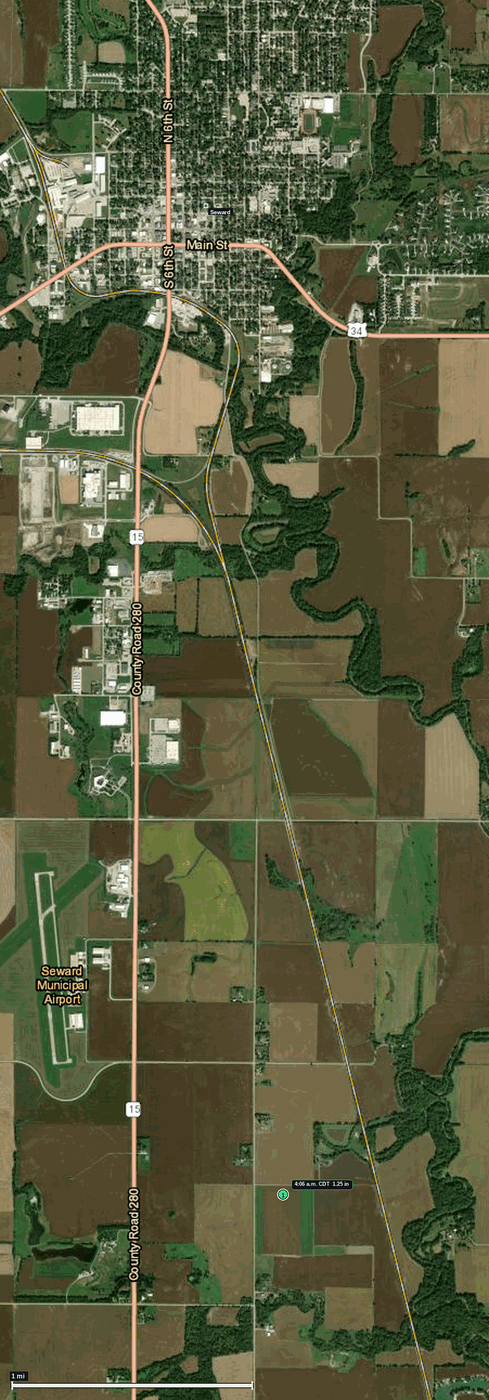 Seward, NE: 1.25 in hail (half dollar) — 11 Jun 2026
