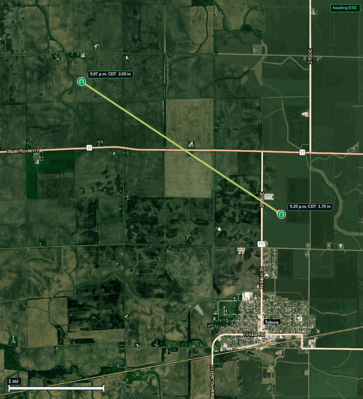 Toluca, IL: 2.00 in hail (hen egg) — 11 Jun 2026