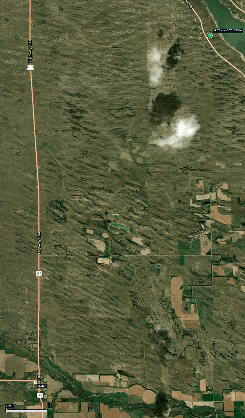 Taylor hail map