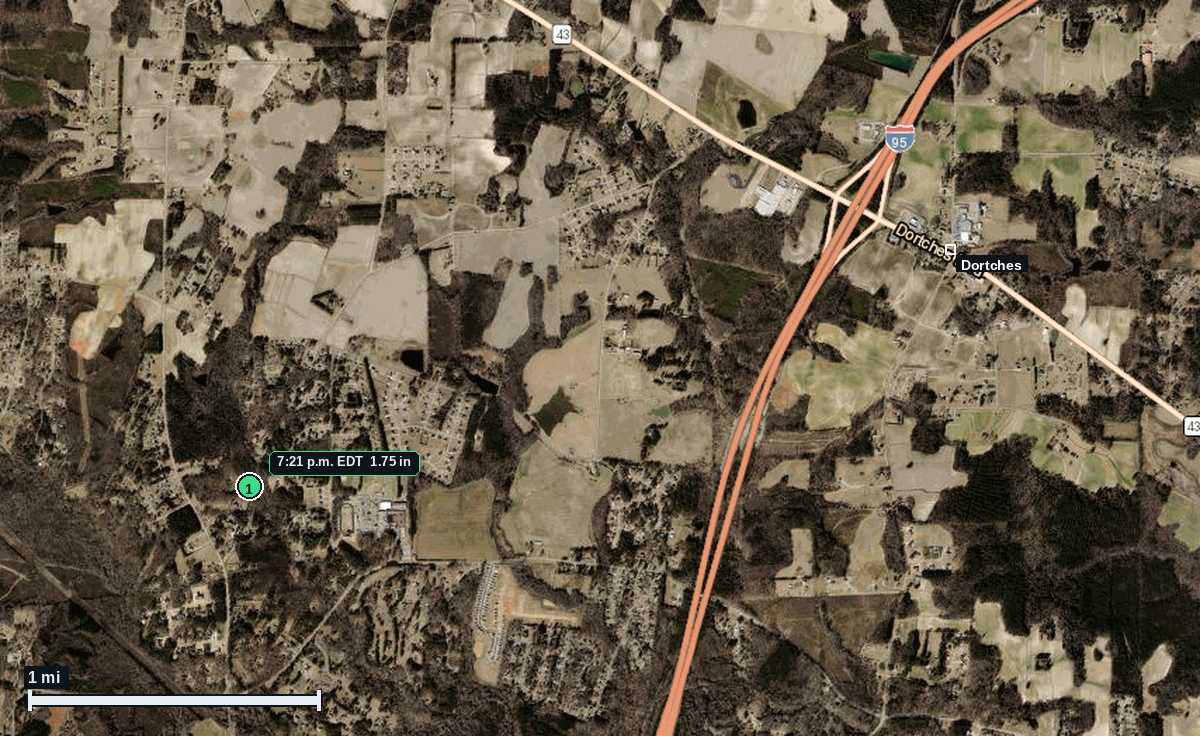 Dortches hail map