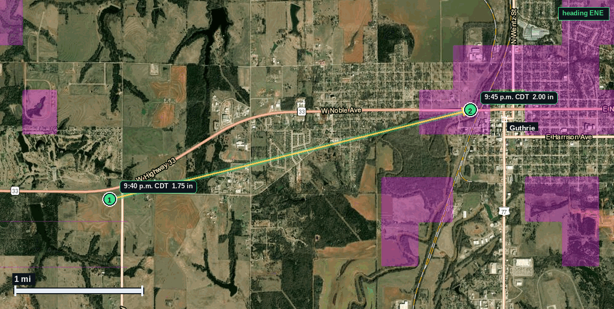 Guthrie hail map