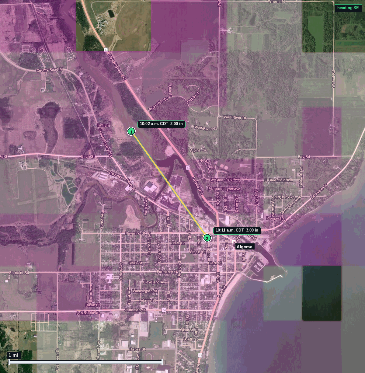 Algoma hail map