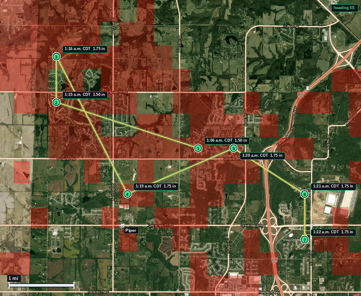 Piper hail map